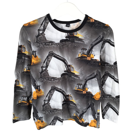 Unisex Handmade - Tricot shirt, size 110 - 116 - Gray ()