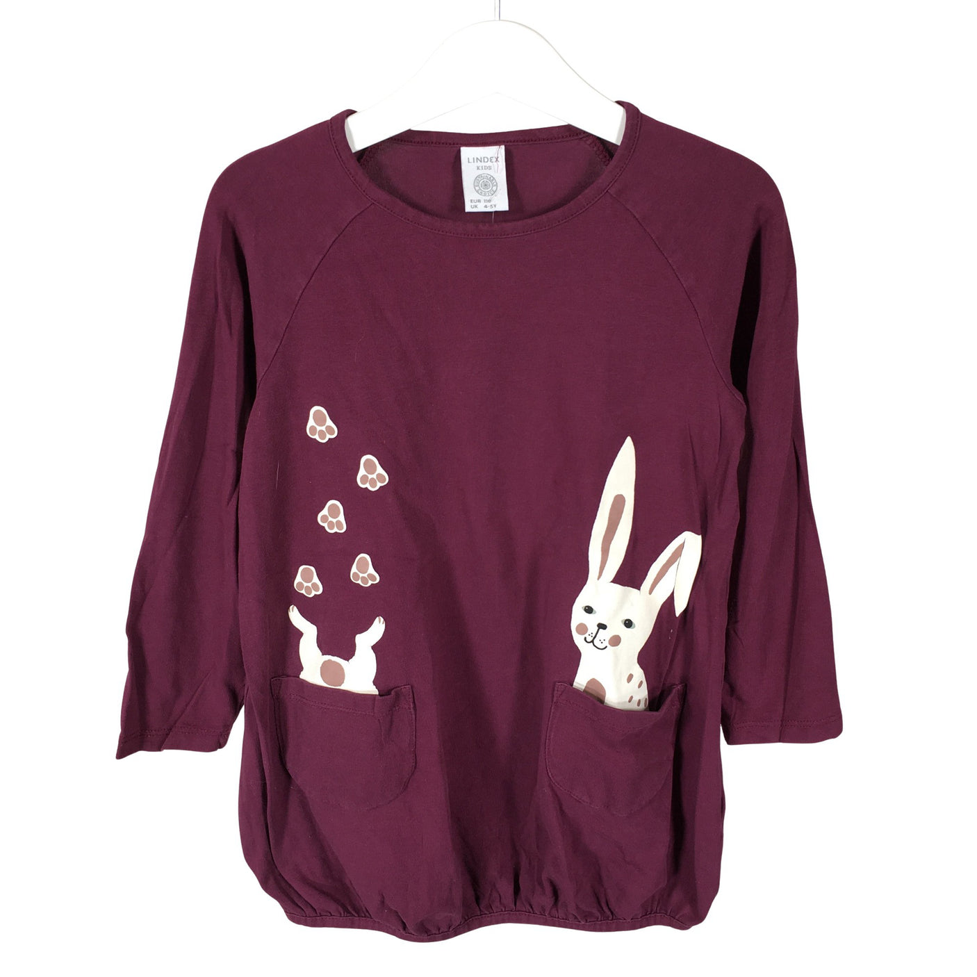 Unisex Lindex - Tricot dress, size 104 - 110 - Violet (1)