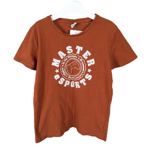 Unisex Lindex - T-shirt, size 134 - 140 - Brown (1)