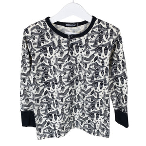 Unisex Aarrelabel - Tricot shirt, size 104 - 110 - Beige (1)