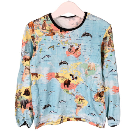 Unisex Handmade - Tricot shirt, size 122 - 128 - Blue ()