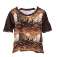 Unisex Handmade - Tricot shirt, size 116 - 122 - Brown ()