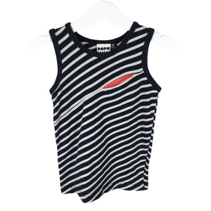 Unisex Papu - Tricot tank top, size 98 - 104 - Black (1)