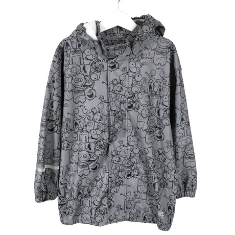 Unisex HC Kids wear - Rain jacket, size 122 - 128 - Gray ()
