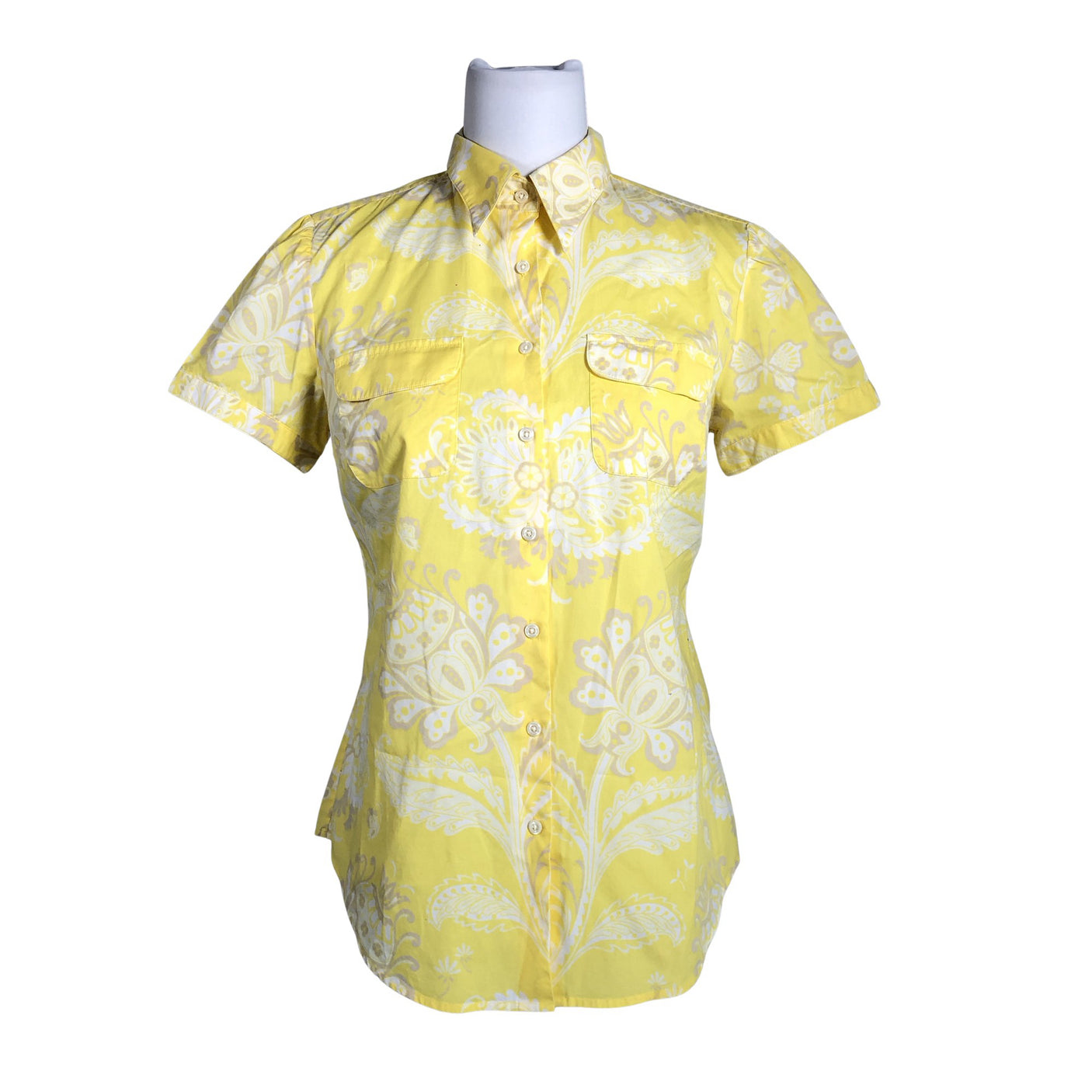 Unisex Tommy Hilfiger - Short-sleeved blouse, size 38 - Yellow (1)