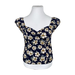 Unisex banned - Short-sleeved blouse, size 42 - Blue (1)