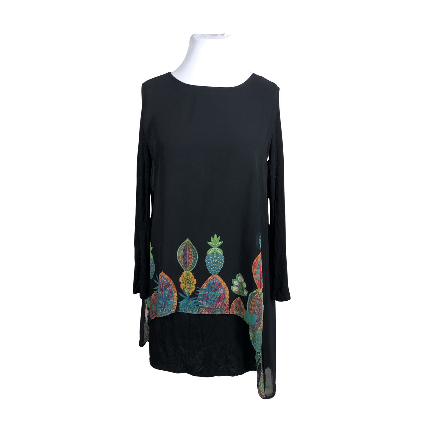 Unisex Desigual - Schiffon dress, size 44 - Black (1)