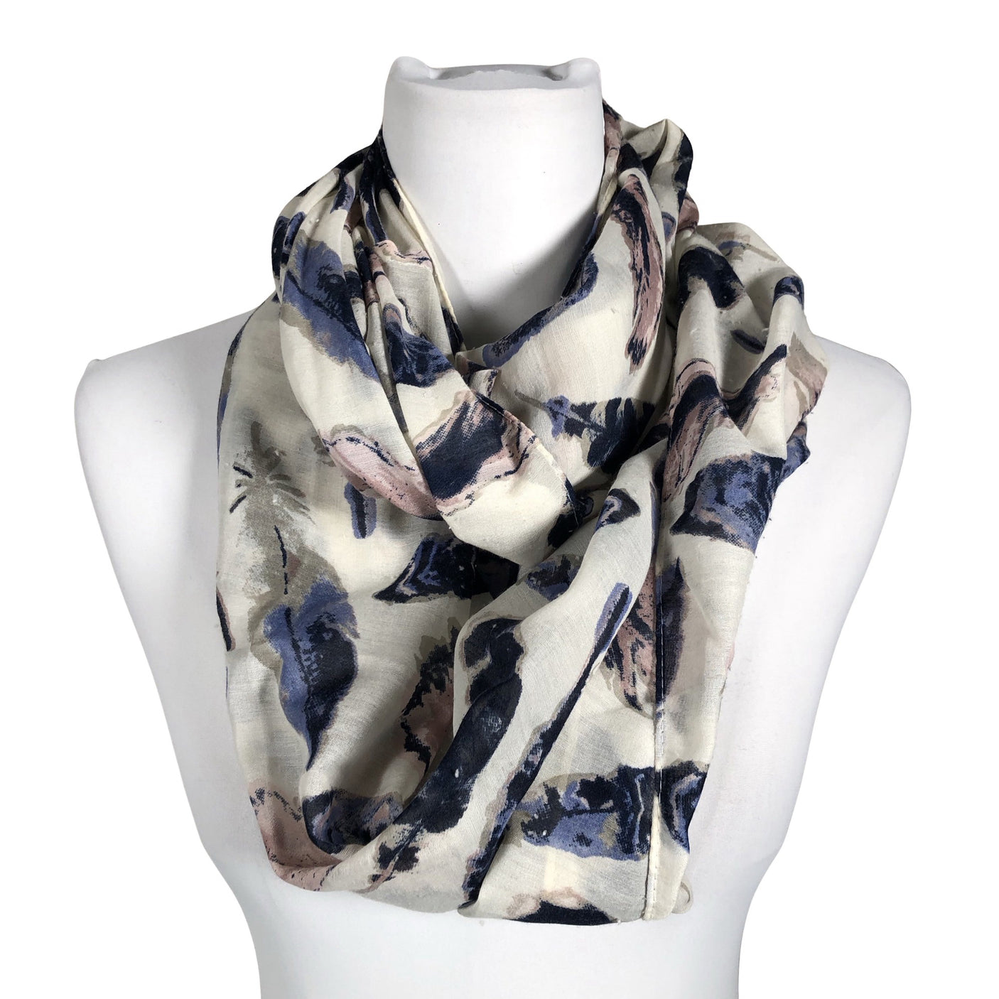 Unisex Samaya - Circle scarf, size Midi - White (1)