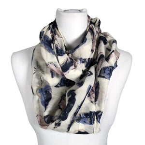 Unisex Samaya - Circle scarf, size Midi - White (1)