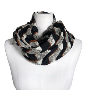 Unisex S.T.I - Circle scarf, size Midi - Black (1)