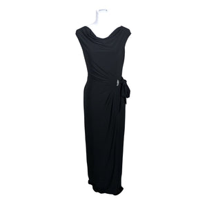 Unisex Lauren Ralph Lauren - Schiffon dress, size 38 - Black (1)