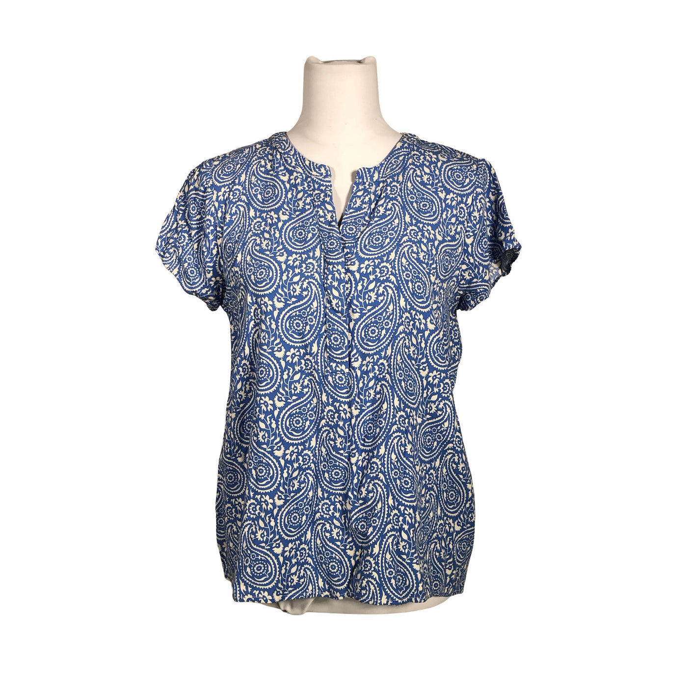 Unisex Soyaconcept - Short-sleeved blouse, size 40 - Blue (1)
