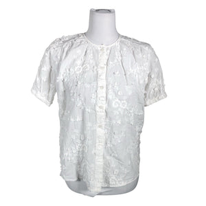 Unisex &Other Stories - Short-sleeved blouse, size 32 - White (1)