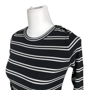 Unisex Massimo Dutti - Tricot shirt, size 34 - Black (2)