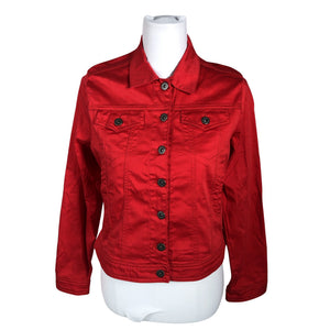 Unisex Claude Gerard - Denim jacket, size 34 - Red (1)