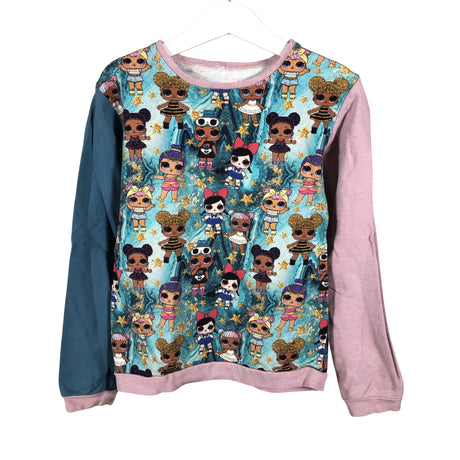 Unisex Handmade - Sweatshirt, size 110 - 116 - Light pink ()
