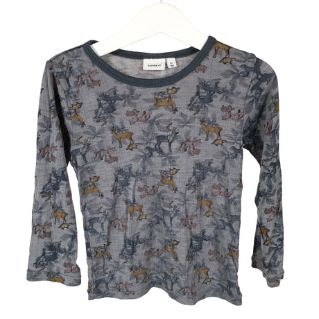 Unisex Name It - Tricot shirt, size 98 - 104 - Gray ()