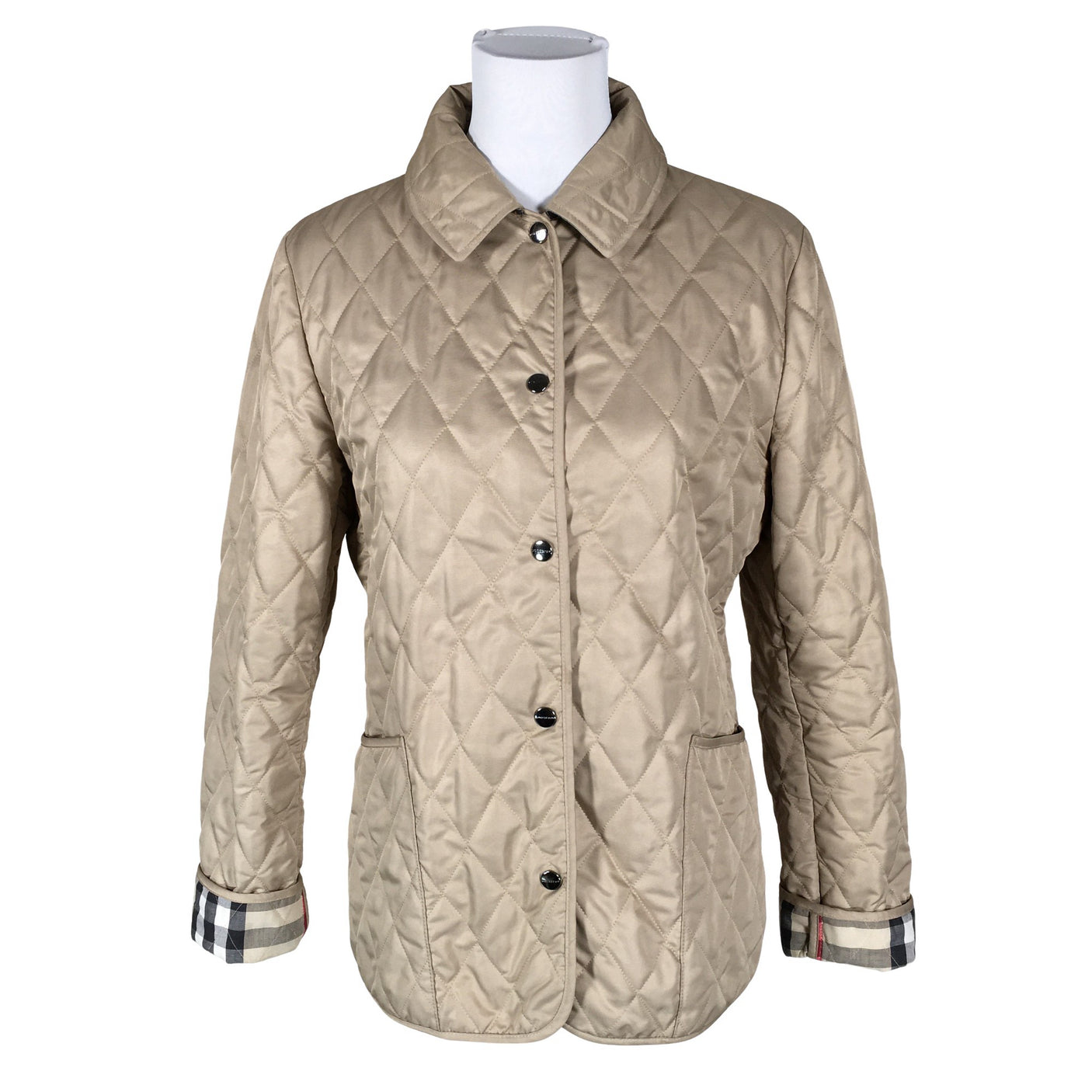 Unisex Burberry Brit - Quilted jacket, size 36 - Beige (1)
