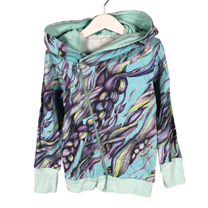 Unisex Handmade - Hoodie, size 122 - 128 - Turquoise (1)