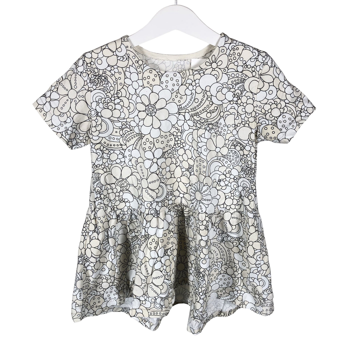Unisex Handmade - Tricot dress, size 122 - 128 - Beige (1)