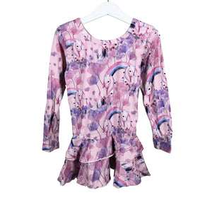 Unisex Handmade - Tricot dress, size 110 - 116 - Light pink (1)