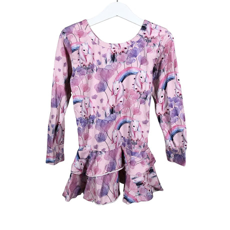 Unisex Handmade - Tricot dress, size 110 - 116 - Light pink ()