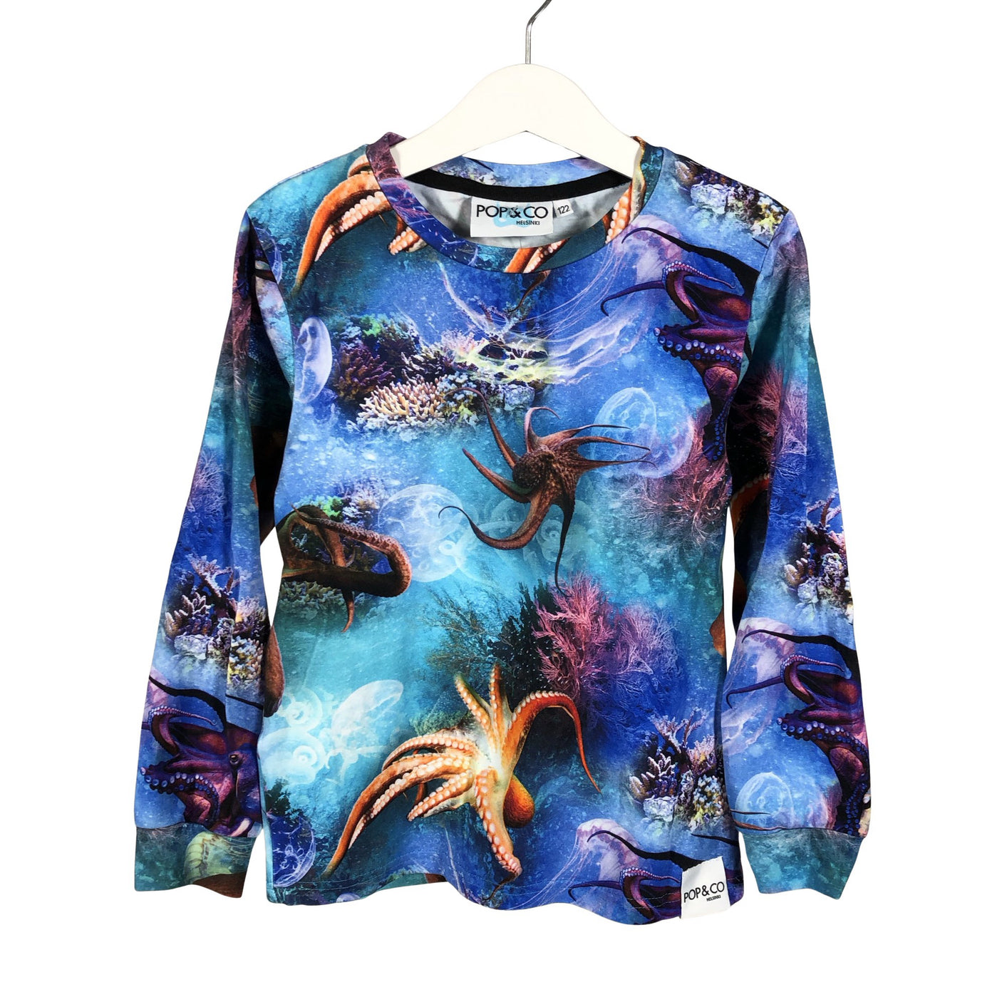 Unisex Pop & Co Helsinki - Tricot shirt, size 116 - 122 - Blue (1)