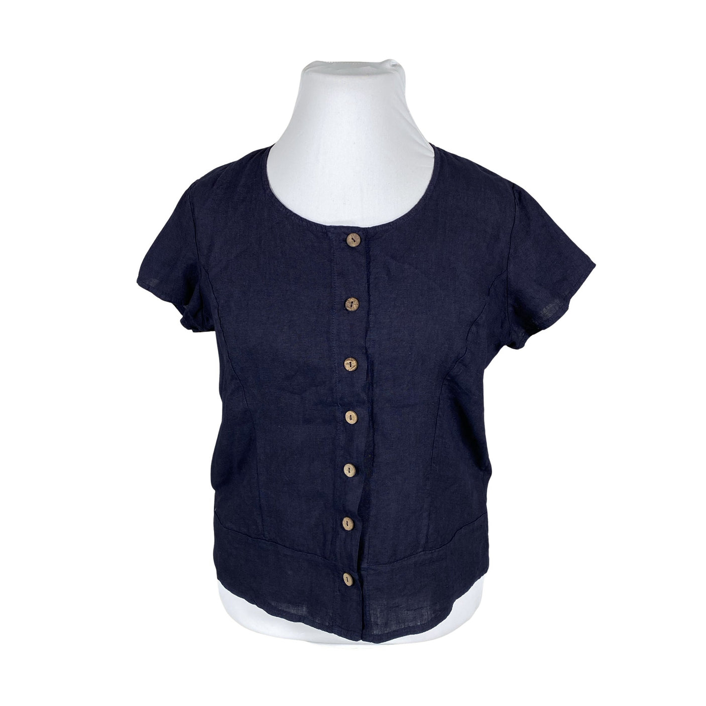 Unisex Fashion Highlight - Short-sleeved blouse, size 42 - Blue (1)