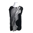 Unisex Voglia - Schiffon tunic, size 46 - Black ()