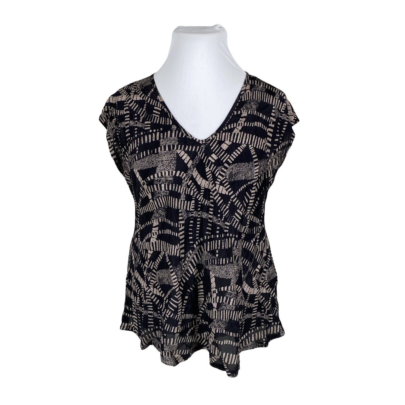 Unisex The Masai - Short-sleeved blouse, size 42 - Black (1)