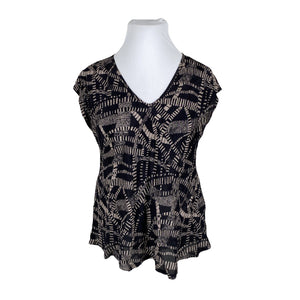 Unisex The Masai - Short-sleeved blouse, size 42 - Black (1)