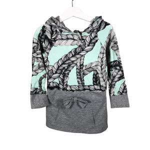 Unisex Handmade - Tricot tunic, size 104 - 110 - Turquoise (1)