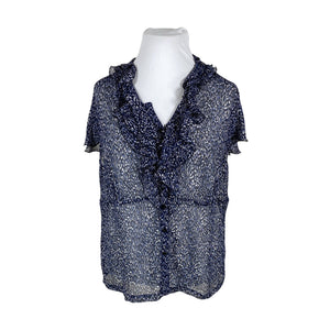 Unisex Voglia - Short-sleeved blouse, size 46 - Blue (1)