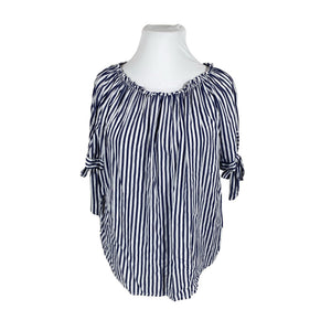 Unisex Fashion Highlight - Short-sleeved blouse, size 44 - White (1)