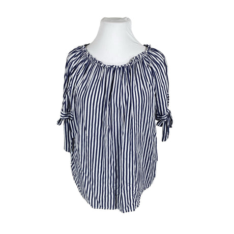 Unisex Fashion Highlight - Short-sleeved blouse, size 44 - White ()