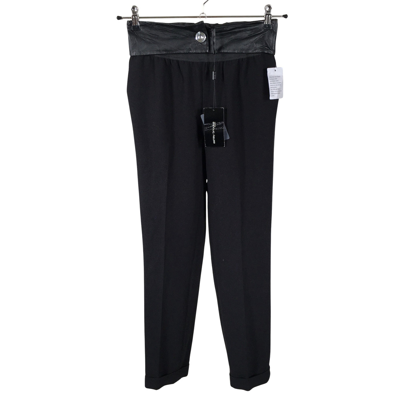 Unisex Ashley Brooke - Straight leg trousers, size 34 - Black (1)