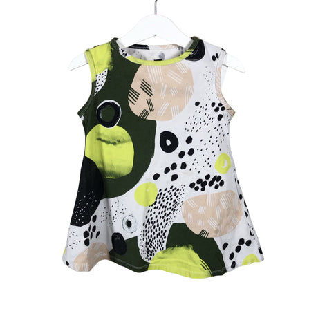 Unisex Handmade - Tricot tunic, size 98 - 104 - White ()