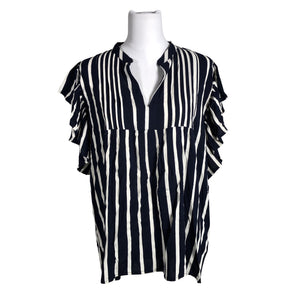 Unisex Marc Lauge - Short-sleeved blouse, size 40 - Blue (1)