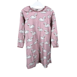 Unisex Småfolk - Tricot dress, size 110 - 116 - Light pink (1)