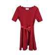 Unisex Holly & Whyte by Lindex - Tricot dress, size 122 - 128 - Red ()