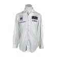 Unisex Claudio Campione - Collared shirt, size M - White ()