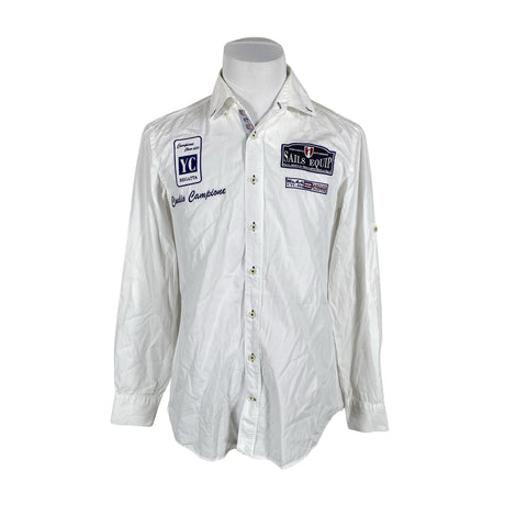 Unisex Claudio Campione - Collared shirt, size M - White ()