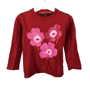 Unisex Marimekko - Tricot shirt, size 86 - 92 - Red (1)