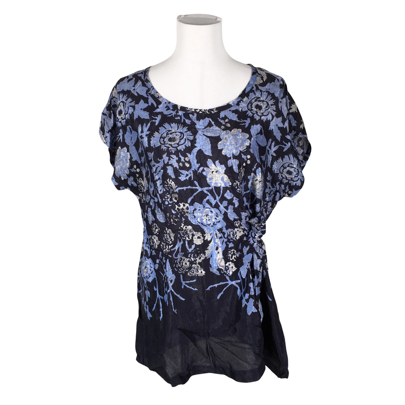 Unisex The Masai - Short-sleeved blouse, size 38 - Blue (1)