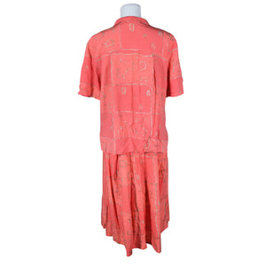 Unisex Marimekko - Short-sleeved blouse, size 38 - Light pink (2)