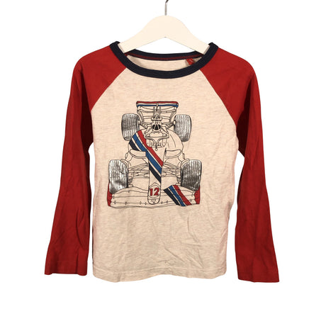 Unisex Mini Boden - Tricot shirt, size 110 - 116 - Red ()