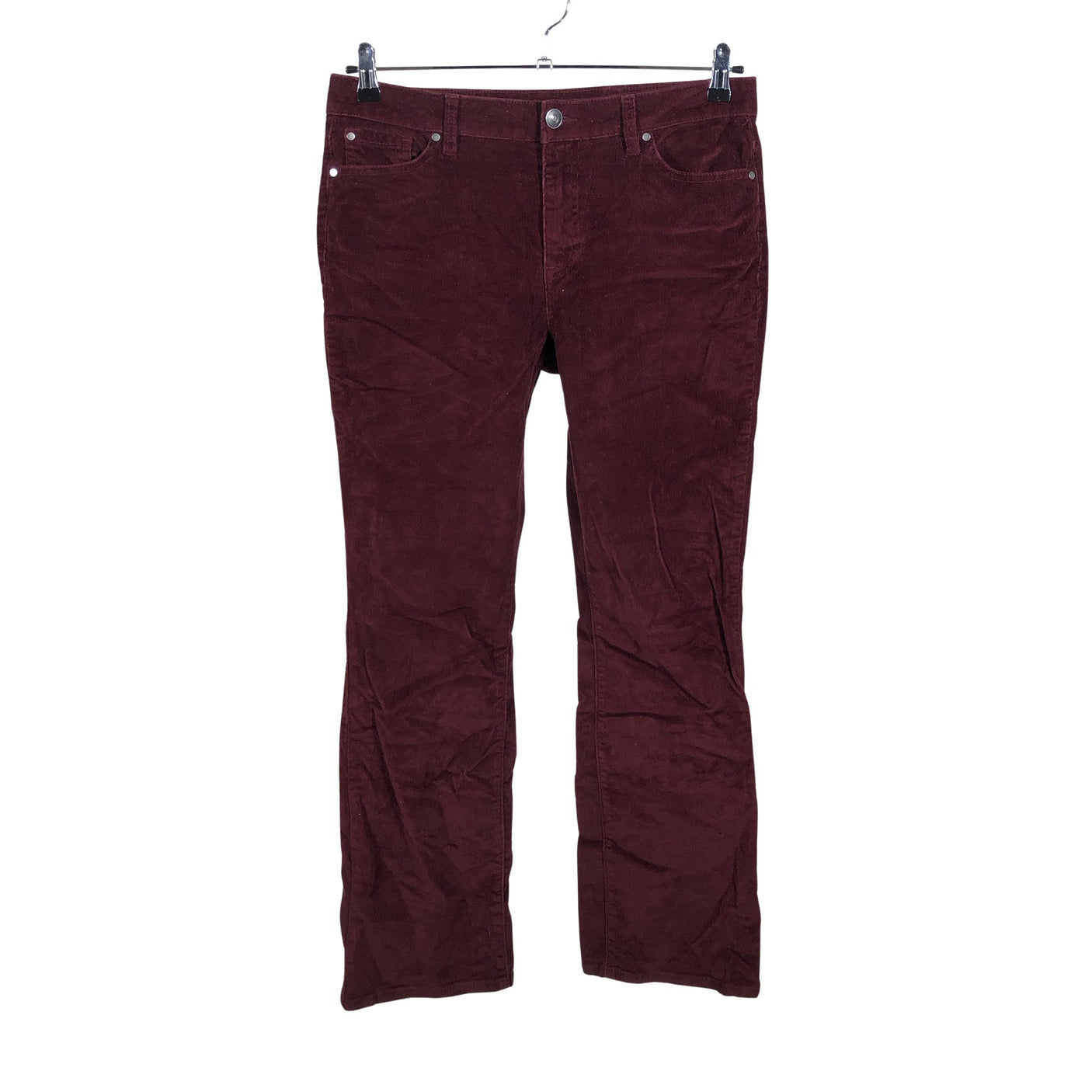 Unisex INDI-GO - Velvet pants, size 38 - Wine red (1)