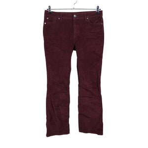 Unisex INDI-GO - Velvet pants, size 38 - Wine red (1)