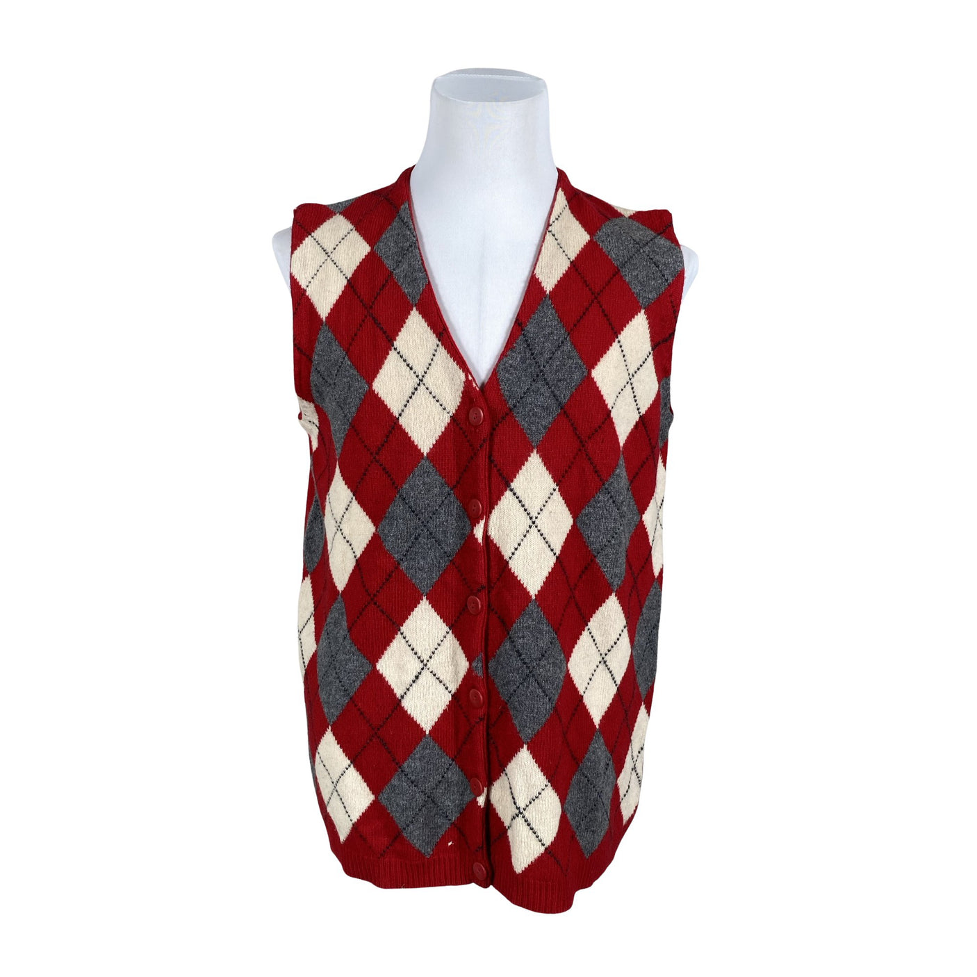 Unisex Pierre Cavallo - Knit vest, size M - Red (1)