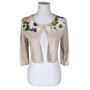 Unisex Esprit - Knit bolero jacket, size 38 - Beige (1)
